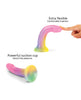 Cargue la imagen en el visor de la galería, Love to Love Silicone Dildolls Stargazer - Gradient Rainbow w/Glitter