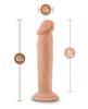 Indlæs billede i gallerifremviser, Blush Dr. Skin Plus 6" bevægelig dildo - Vanilje