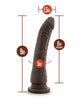 Carica l'immagine nel visualizzatore Galleria, Blush Dr Skin Plus 9 Inch Realistic Posable Dildo Chocolate