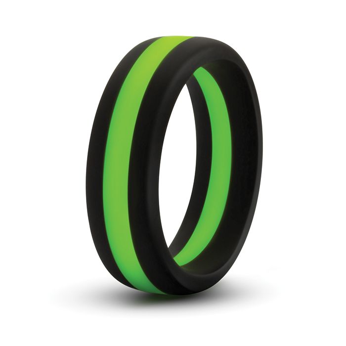 Charger l'image dans la visionneuse de la galerie, Blush Go Pro Performance Silicone Cock Ring Black Green