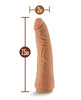 Indlæs billede i gallerifremviser, Blush Lock On 7.5" Hexanite Dildo w/Suction Cup Adapter - Mocha