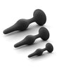Load image into Gallery viewer, Blush Anal Adventures Platinum Silicone Beginner Plug Kit - Black