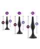Load image into Gallery viewer, Blush Anal Adventures Platinum Silicone Beginner Plug Kit - Black