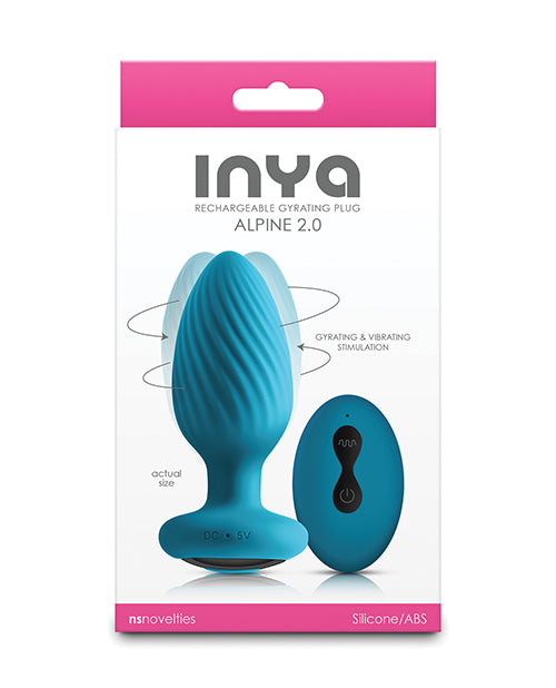Bild in den Galerie-Viewer laden, Inya Alpine 2.0 Gyrating and Vibrating Anal Plug with Remote Teal