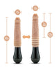 Carregar imagem no visualizador da Galeria, Blush Dr. Skin Silicone Dr. Knight Thrusting Gyrating Vibrating Dildo - Beige
