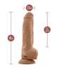 Load image into Gallery viewer, Blush Au Natural 10" Big Boy Realistic Dildo w/Balls - Mocha