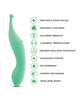 Încărcați imaginea în vizualizatorul Galerie, Blush Stella 7 Inch Dual-Ended Clitoral G-Spot Vibrating Wand With Precision Stimulation - Green