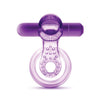 Cargue la imagen en el visor de la galería, Anillo vibrador doble con correa Blush Play With Me Lick it - Púrpura