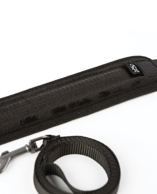 Charger l'image dans la visionneuse de la galerie, Sei Mio Take the Lead Padded Neck Collar & Leash - Black