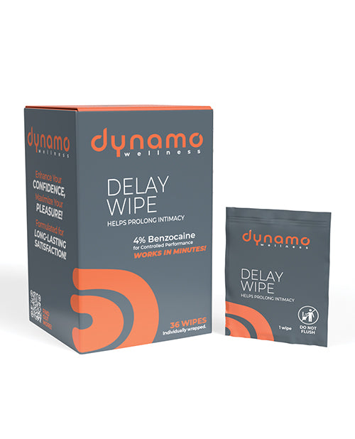 Załaduj obraz do przeglądarki galerii, Dynamo Wellness Delay Wipe 4% - 36 Pack