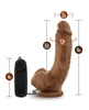 Carica l'immagine nel visualizzatore Galleria, Blush Coverboy The Boxer 9 Inch Vibrating Realistic Dildo Mocha