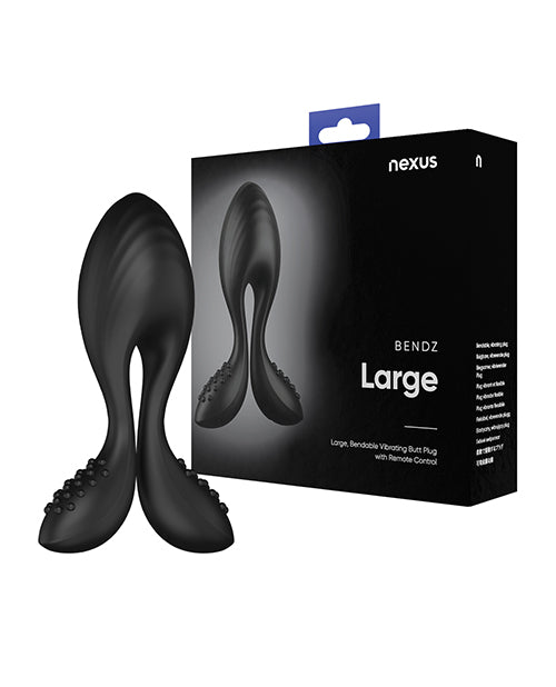 Cargue la imagen en el visor de la galería, Tapón anal flexible Nexus Bendz grande de silicona negra con control remoto