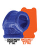 Cargue la imagen en el visor de la galería, Oxballs Cocksling Fit Blue Fire Slimmed Down Design For More Comfort