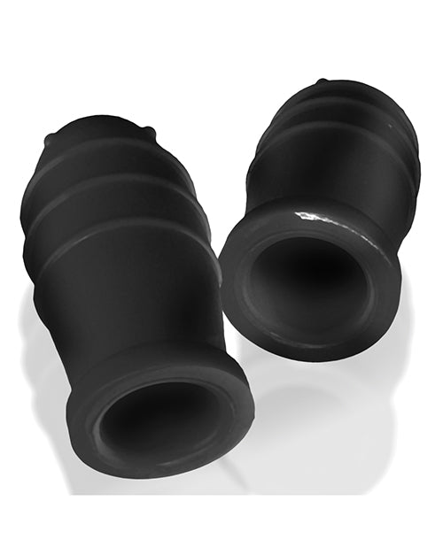 Charger l'image dans la visionneuse de la galerie, Oxballs Lankyz Silicone Nip Suckers Black Premium Nipple Toy