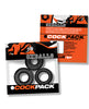 Lataa kuva gallerian katseluohjelmaan, Oxballs Cockpack Multi Design Three Pack Cockrings Black Mica