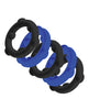 Load image into Gallery viewer, Oxballs Gearheads 5 Pack Spinner Rings Blue And Black