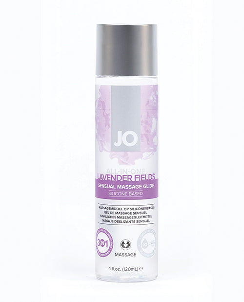 Załaduj obraz do przeglądarki galerii, JO All In One Massage Glide Lavender Silicone Based 4 Oz