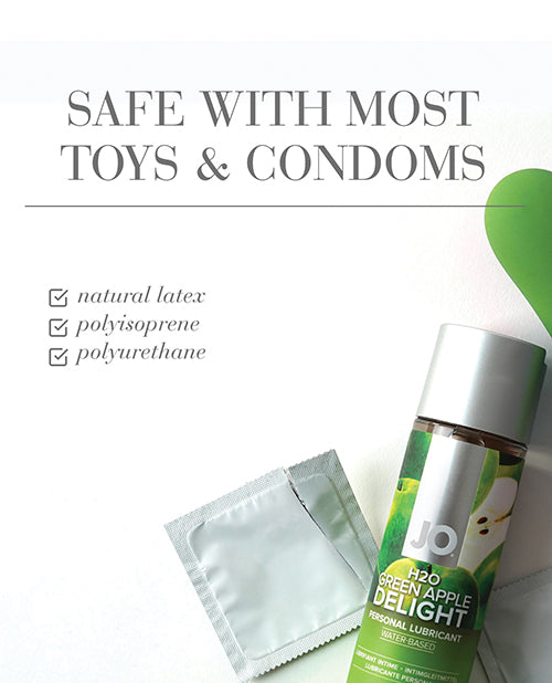 Lataa kuva gallerian katseluohjelmaan, JO H2O Green Apple Water Based Personal Lubricant 4 Oz