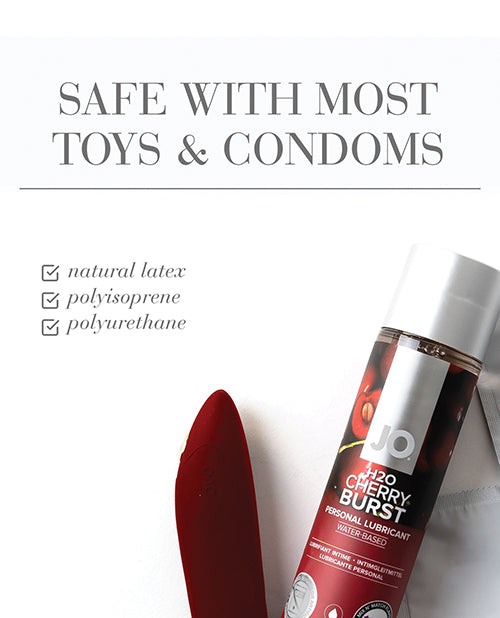 Załaduj obraz do przeglądarki galerii, JO H2O Cherry Lubricant 4 Oz Water Based Flavored Lube