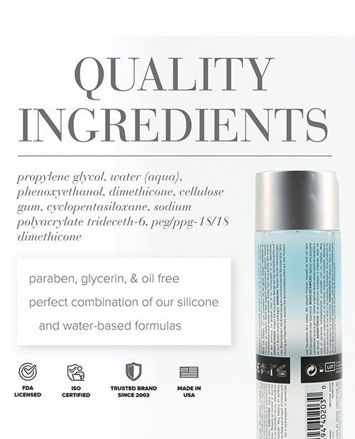 Bild in den Galerie-Viewer laden, Jo Classic Hybrid Lubricant Original 8 Oz Water Based Silicone Blend
