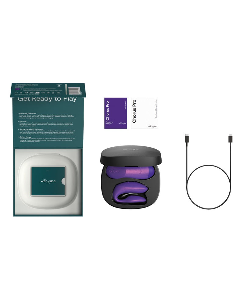 Cargue la imagen en el visor de la galería, We Vibe Chorus Pro Fusion Wave Couples Vibrator With Squeeze Remote Purple