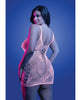 Charger l'image dans la visionneuse de la galerie, Glow In The Dark Lace Knit Dress Glows Pink Queen Size QN