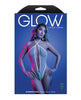 Cargue la imagen en el visor de la galería, Supernatural Glow In The Dark Trim Plunge Zipper Teddy Halter White LXL