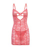 Load image into Gallery viewer, Pink Lace Underwire Babydoll Sleepwear Set With Matching G String