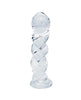 Load image into Gallery viewer, Seraphic Braid Spiral Glass Dildo 5 7 Inch Handblown Borosilicate