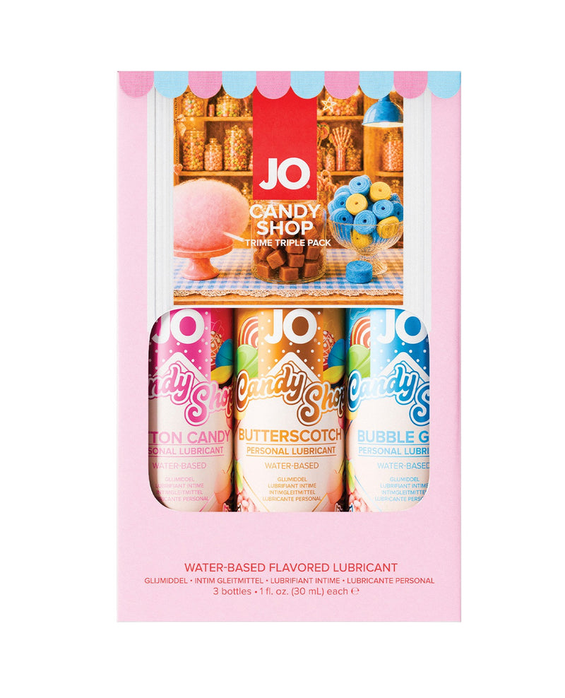 Load image into Gallery viewer, JO Tri Me Assorted Flavored Lubricant Triple Pack Set