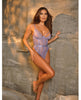 Load image into Gallery viewer, Martina Lace And Mesh Unlined Underwire Teddy In Purple Haze Small Medium