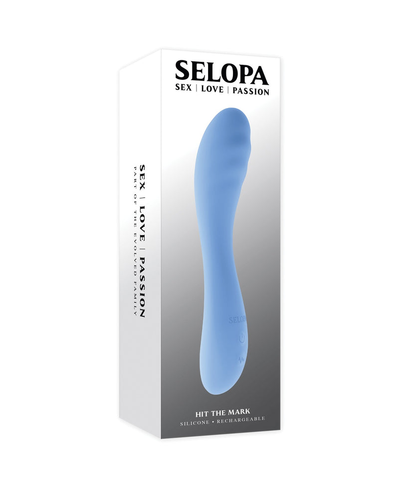 Load image into Gallery viewer, Selopa Hit The Mark Blue Curved Vibrator With Powerful Vibrations