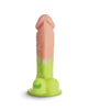 Load image into Gallery viewer, K Pop Idols Reiven Silicone Dildo With Balls Green Hair Tattoo Look