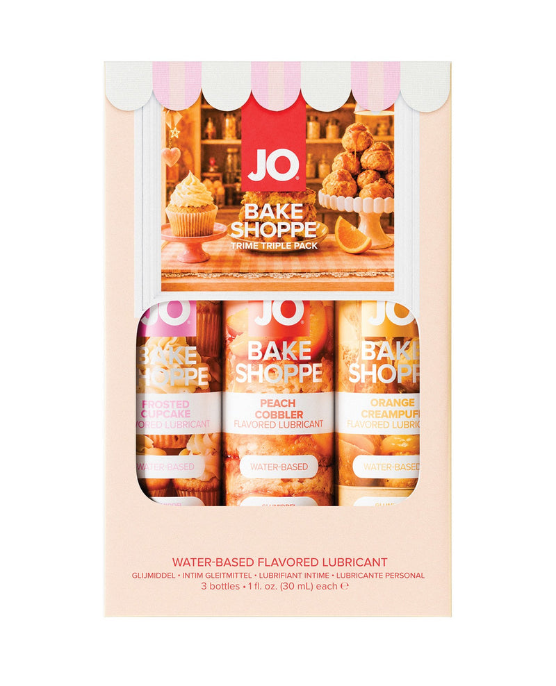 Cargue la imagen en el visor de la galería, Trío de lubricantes con sabores Bake Shoppe JO Tri Me, paquete triple