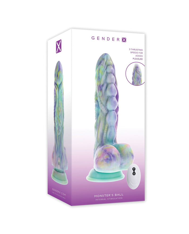Load image into Gallery viewer, Gender X Monster Ball Vibrator Multicolor Male Prostate Massager With Beads