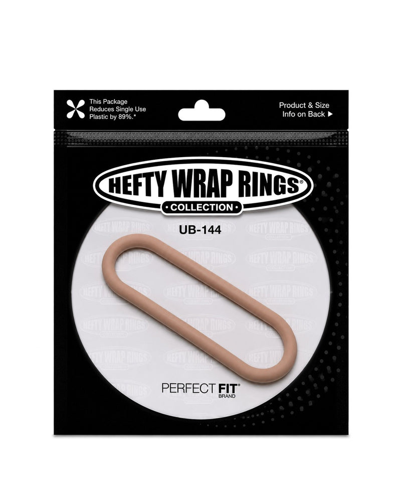 Cargue la imagen en el visor de la galería, Anillo de silicona Perfect Fit Hefty Wrap, ajustable, blanco, de 9 pulgadas
