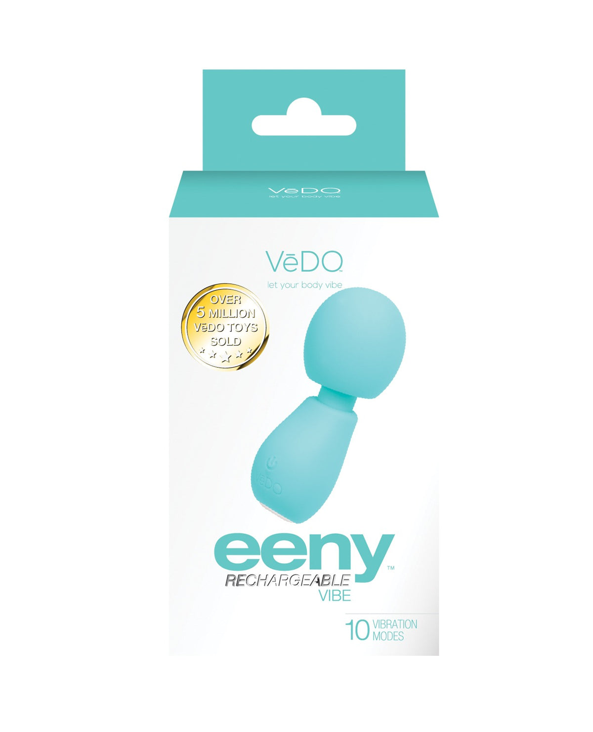 Varita vibradora mini recargable VeDo Eeny, color turquesa