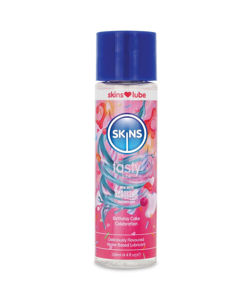 Załaduj obraz do przeglądarki galerii, Lubrykant na bazie wody o smaku tortu urodzinowego Skins, 4.4 Oz
