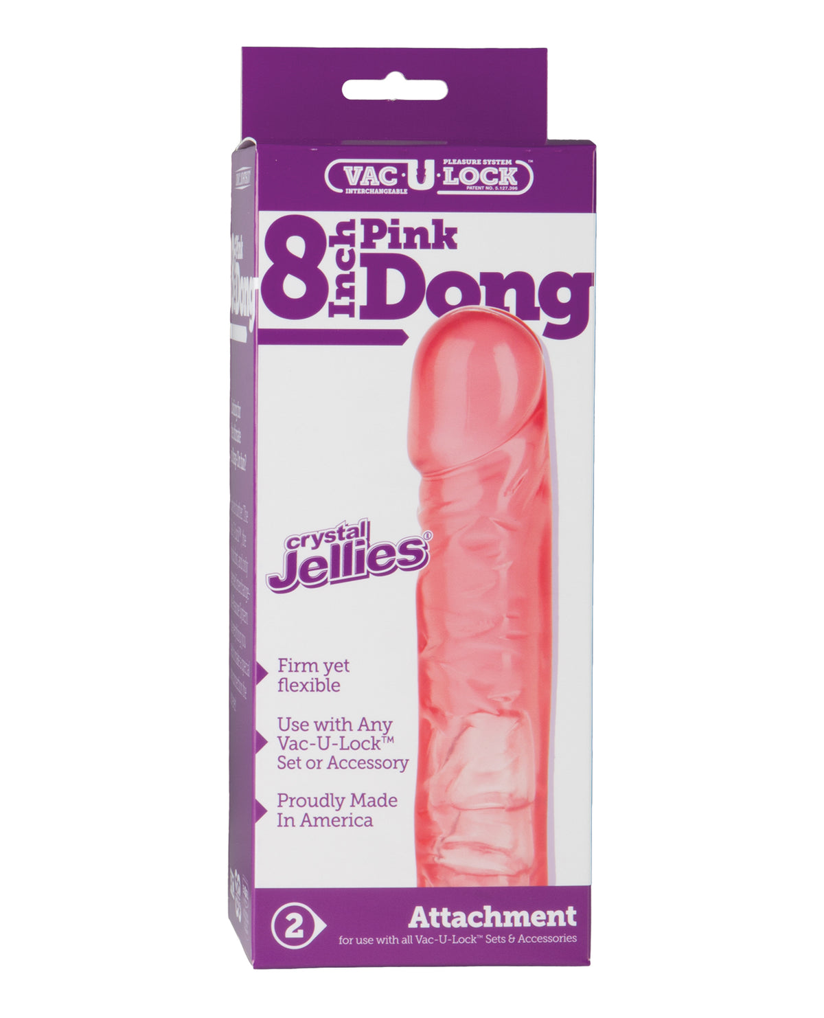 Vac-U-Lock 8" Cristallo Jellie Rosa