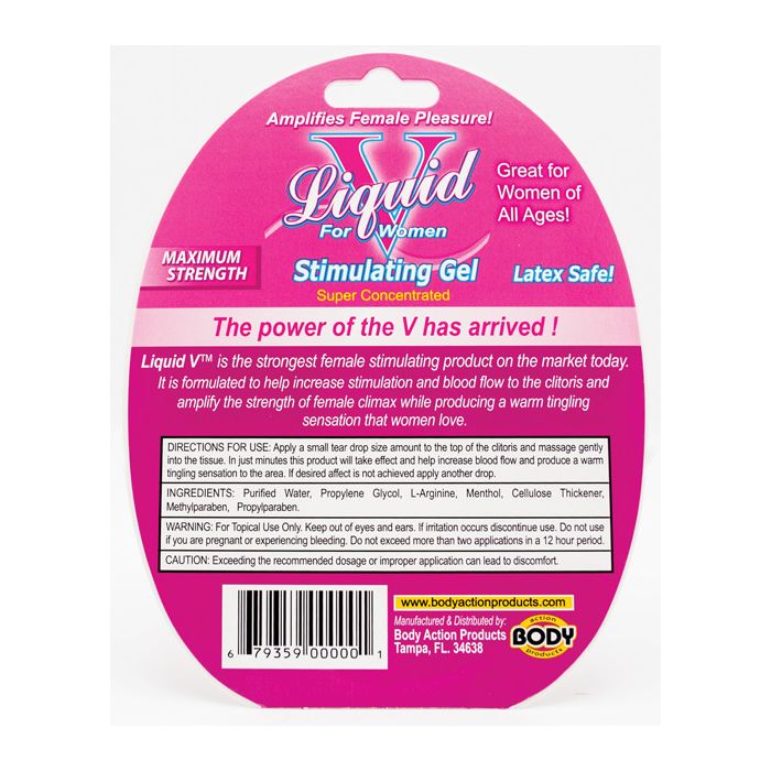 Liquid V Female Stimulant - 10 ml Bottle in Clamshell