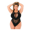 Ladda bilden i Galleri Viewer, Pink Lipstick low blow cut out bodysuit svart QN
