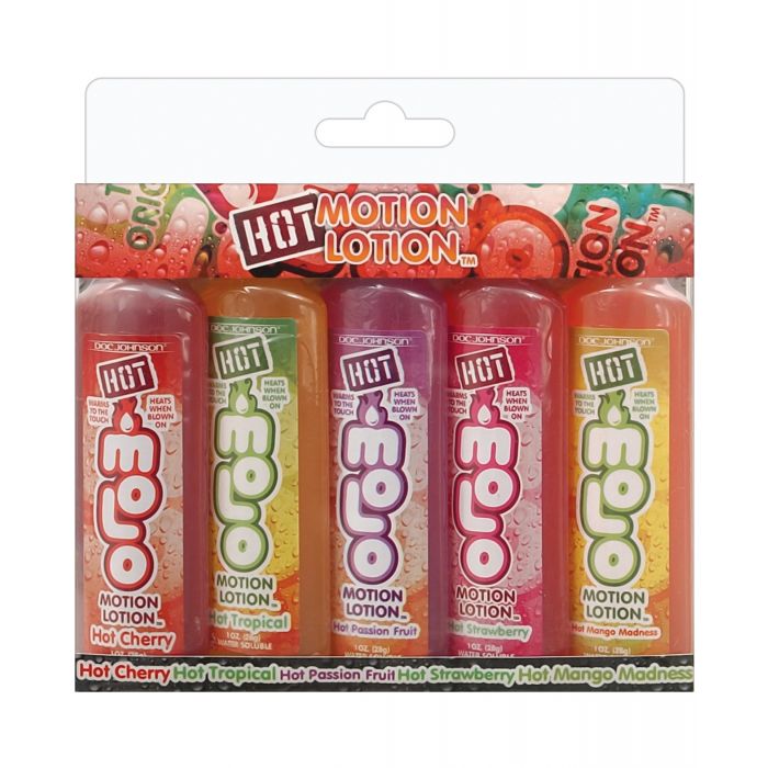 Hot Motion Lotion Kit - 1 oz Asst. Flavors Pack of 5