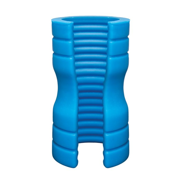 OptiMale Truskyn Silicone Stroker Ribbed - Blue