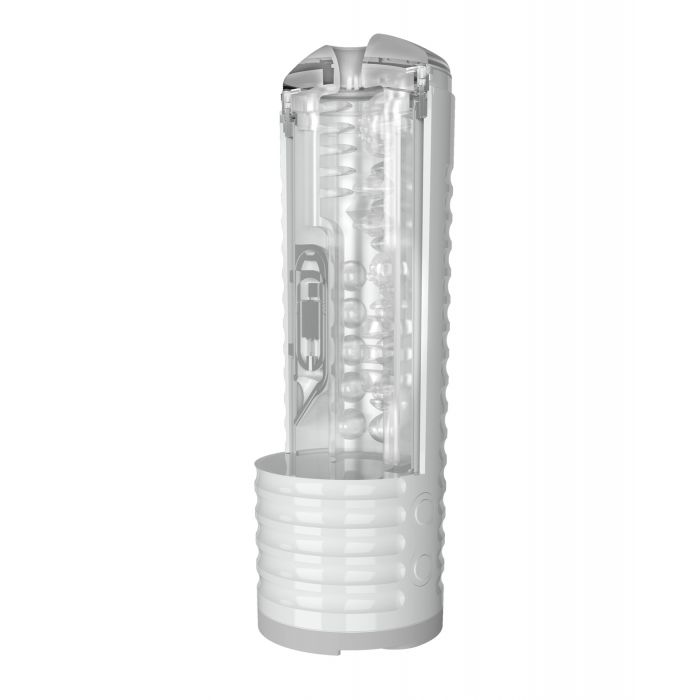 Lovense Max 2 Rechargeable Male Masturbator w/White Case - Clear Sleeve