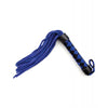 Load image into Gallery viewer, Plesur 15 Inch Leather Flogger Blue Suede Tails With Decorative Handle
