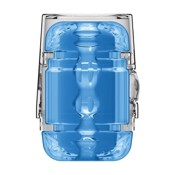 Main Squeeze Pop Off Optix Crystal Blue Variable Pressure Stroker