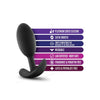 Bild in den Galerie-Viewer laden, Blush Luxe Wearable Vibra Slim Plug Medium - Black
