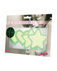 Load image into Gallery viewer, Peekaboos Glow in the Dark Hearts &amp; Stars - Green 2 Pairs

