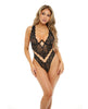 Charger l'image dans la visionneuse de la galerie, Jocelyn Underwire Lace &amp; Mesh Teddy Black XL
