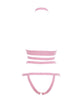 Load image into Gallery viewer, Kitten It's Complicated Open Elastic Strappy Bra &amp; Open Back Panty Pink O/S
